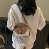 Plaid Splicing Flip Small Square Bag Women's Portable Messenger Bag