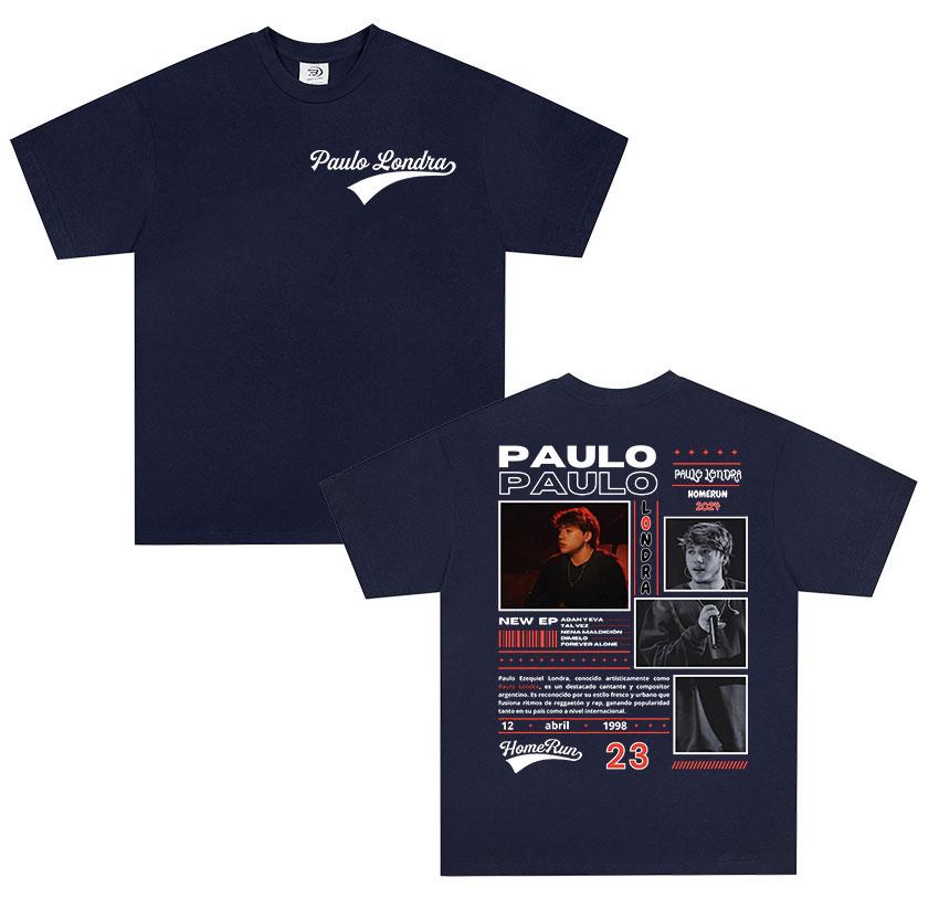 The 2026 Summer Hit Rapper Paulo Londras Retro Casual and Trendy Shortsleeved Tshirt for Unisex Is A Loose and Breathable Top