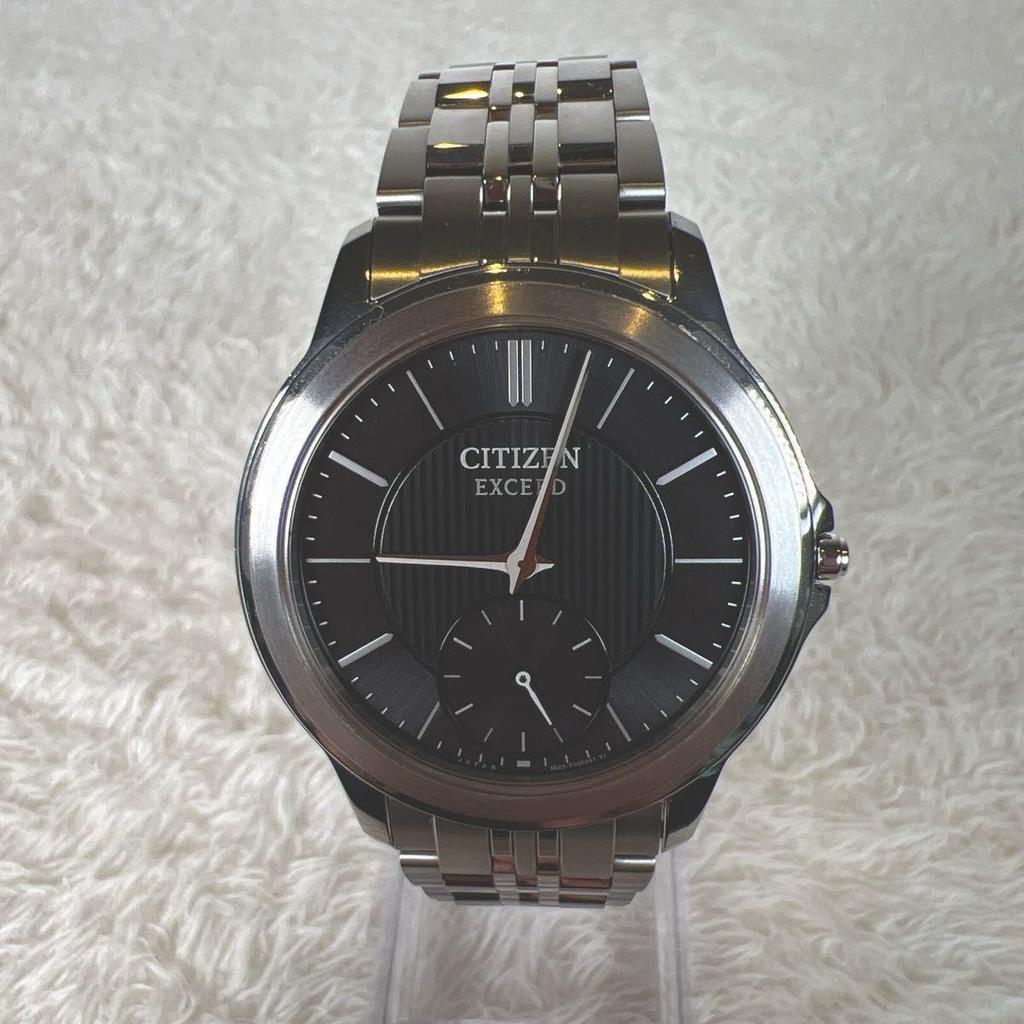 Used [Rare/Good Condition] List price 275,000 Citizen Exceed 40th Anniversary Limited Model AQ5000-56E Eco Drive Ultra Thin Titanium