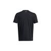 Under Armour Letter Print Crew Neck Loose Short Sleeve T-Shirt Men Tops Black 1383304-001