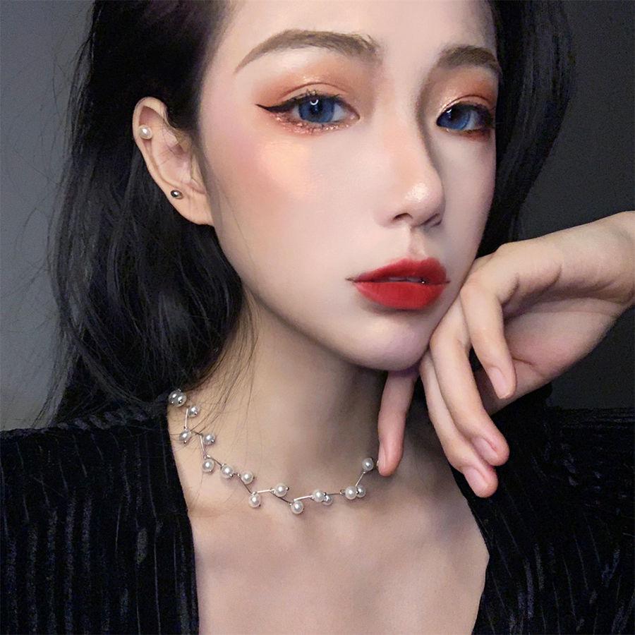 Simple Pearl Tree Branch Clavicle Choker Necklace