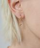 Merrymotive Mini Cross Drop Hoop Earring