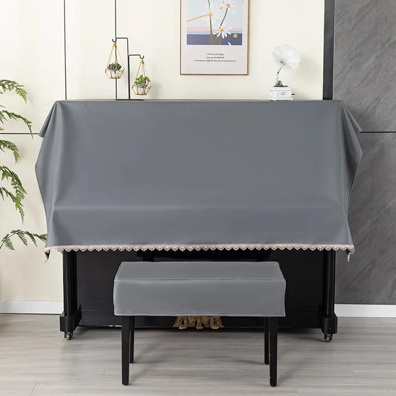 Mooie Waterdichte Pianoklep voor Huishoudelijk Gebruik Moderne Elektrische Piano Stofdoek Minimalistische Technologie Doek Krukhoes bench 56x36cm