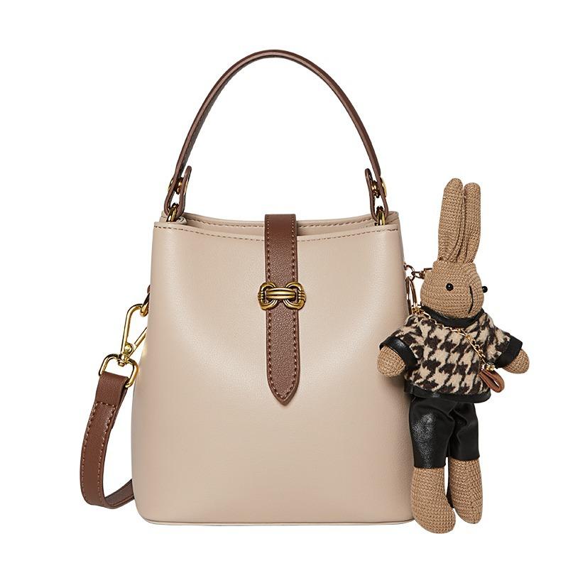 

Высококлассная и стильная сумка, сумка-ведро, универсальная сумка через плечо для женщин, одноплечная сумочка для работы и поездок белый