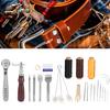 21Pcs     Leather Crochet Hook Needles Sewing Craft Tool Set
