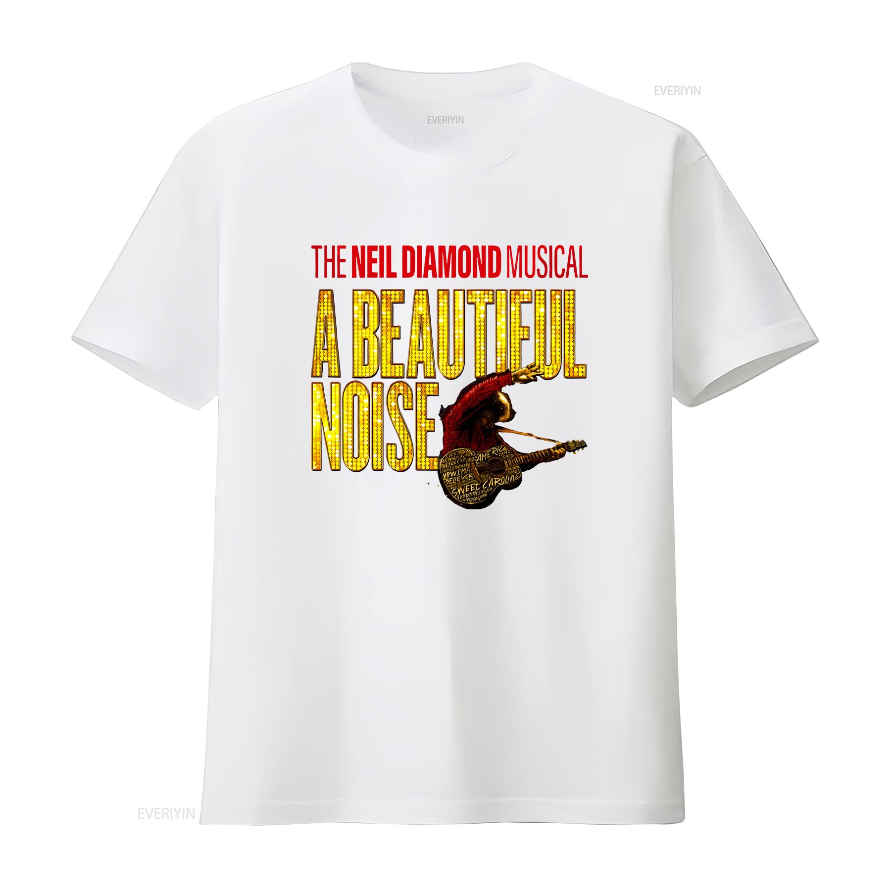 ZheXiong TEE De Neil Diamond A Beautiful Noise Musical T-shirt Idee&euml;n Broadway Liefhebber hoodie vintage Gewassen Veelzijdig grafisch Unisex Stijlvol 2XL