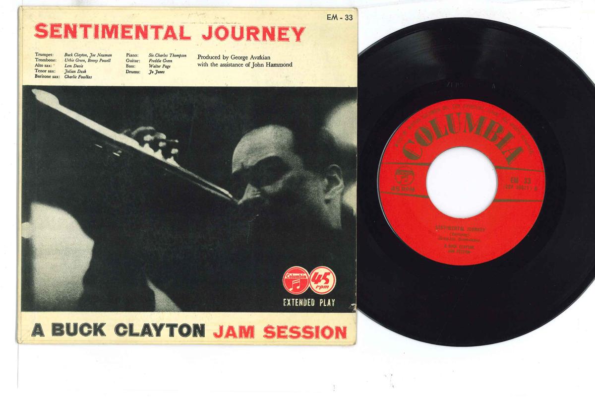 

7inch Record BUCK CLAYTON - Sentimental Journey EM33 COLUMBIA Japan Jazz Used