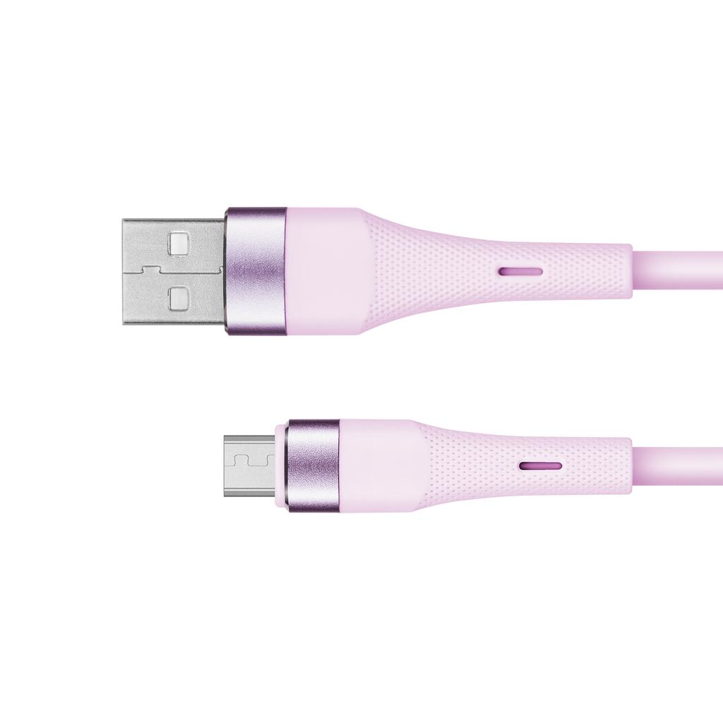 USB - microUSB cable 1m 12W silicone Kruger&Matz Basic