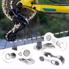 1Pair Bicycle Chain Buckle Electroplating Anti-rust Lightweight Bike Chain Guide Fixer for Cycling