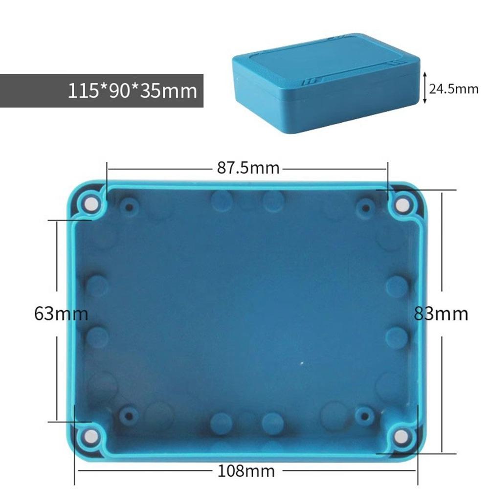 IP67 Waterdichte Behuizing Aansluitdoos ABS Kunststof Blauwe Kleur Elektronische Projectbehuizing Elektrische Projectdoos