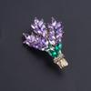 Fashionable Lapel Pin Jewelry Elegant Lavender Lapel Pin Accessory Unique Brooch Collar Pin Jewelry Ornament