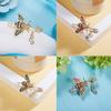 Insect Rhinestone Brooch Shining Bee Shaped Oil-dripping Badge Collar Pin Clothes Scarf Decor BC18Y0461-1
