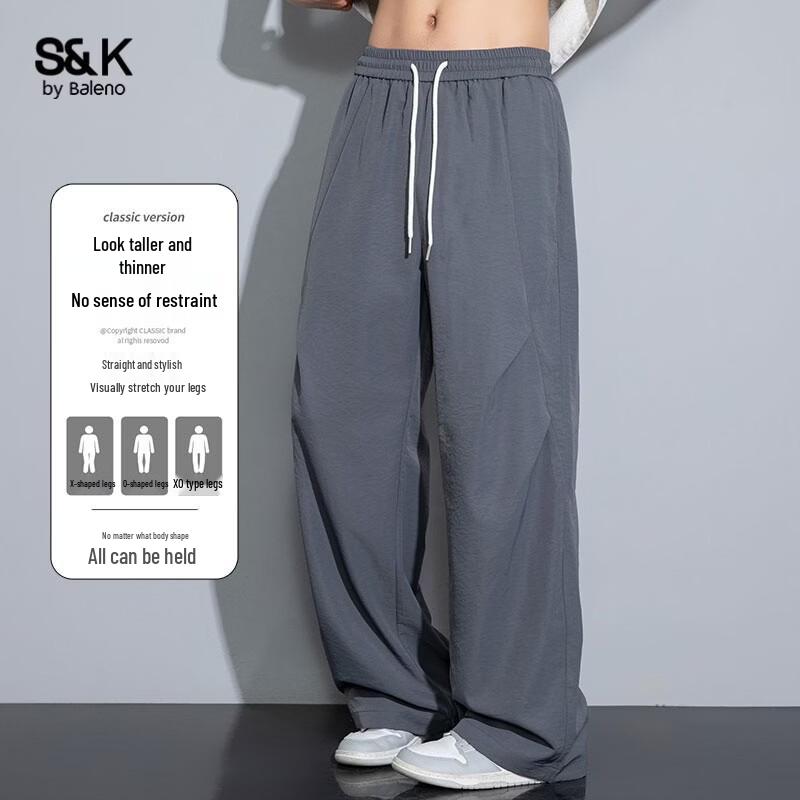 Baleno S&K Men's Loose Straight Cargo Pants