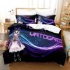 Personality Date A Live Tokisaki Kurumi Bedding Set New Anime Printed Duvet Cover Soft Microfiber Bedclothes for Otaku Bedroom