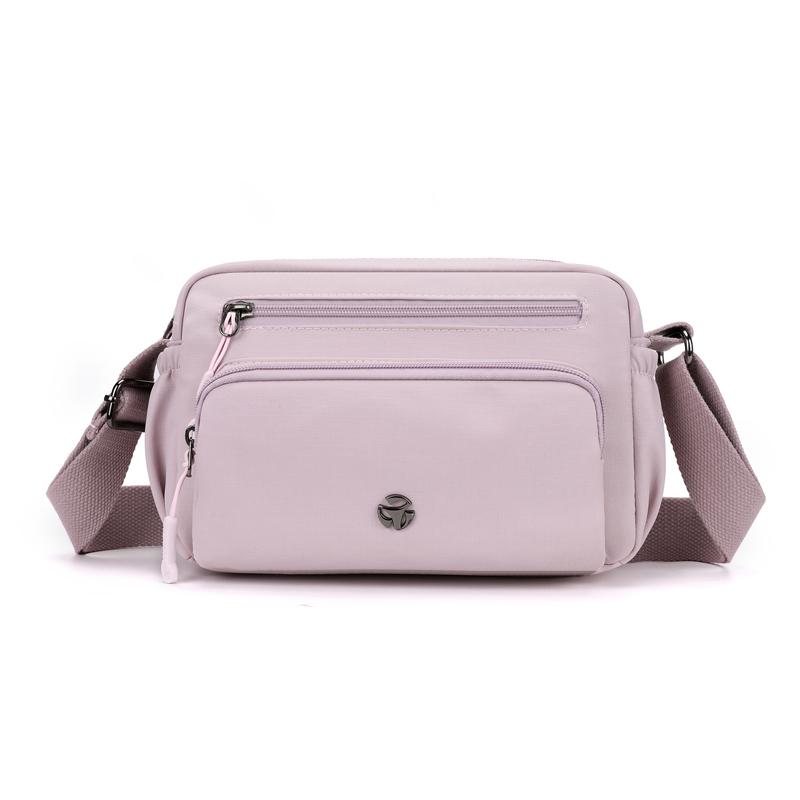 Small Square Bag Women's Water-Repellent Crossbody Bag Shoulder Bag Solid Color Mother Bag