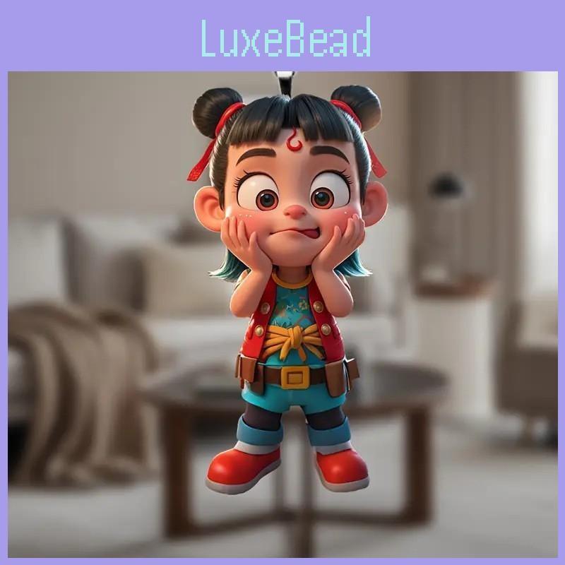 Decoration With Car Cute Nezha Acrylic Flat Surface Pendant For Interior Gift