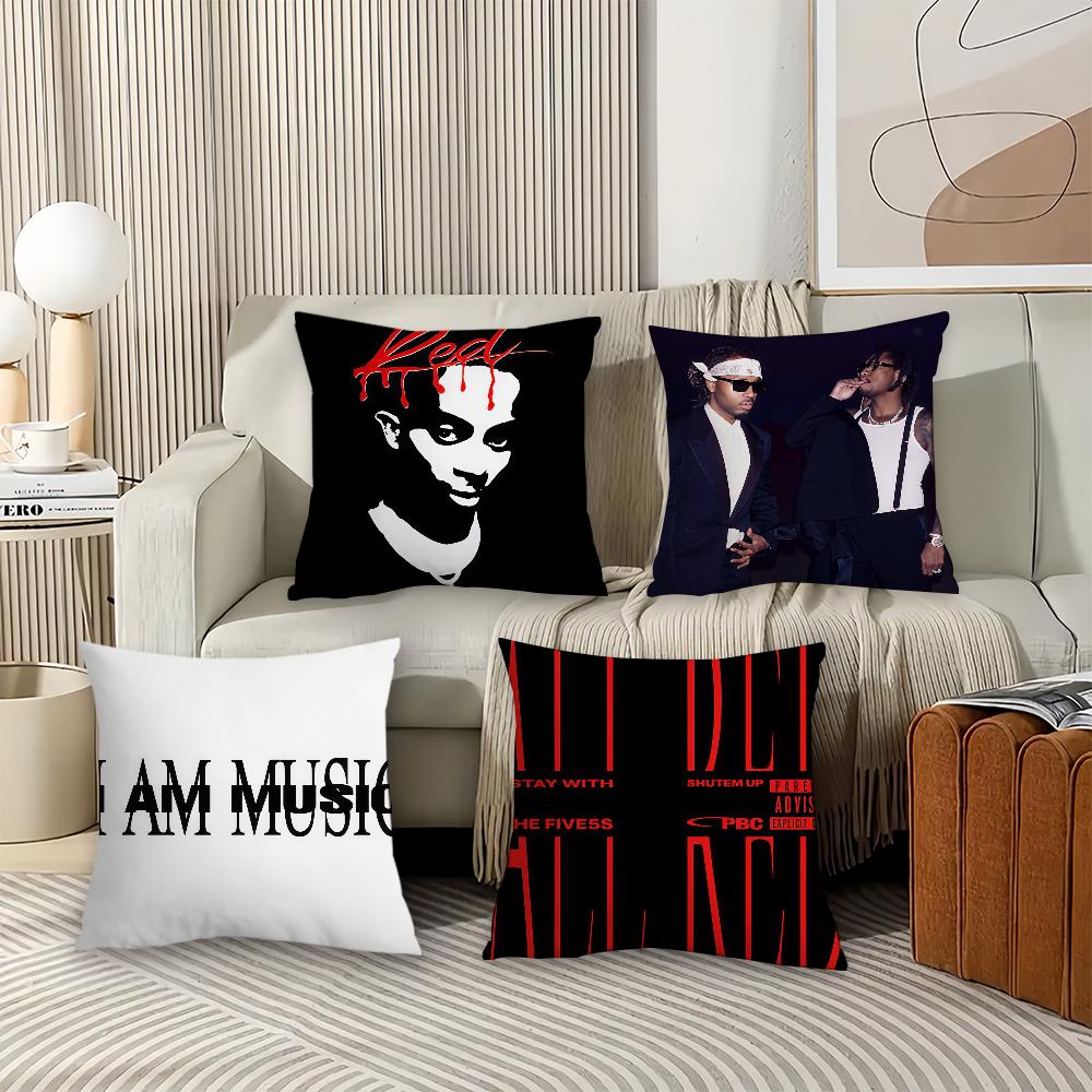 American Rapper P-Playboi C-Carti Pillow Case Office Cushions Suitable For Sofa Car Bedroom Decorative Cushion Cover