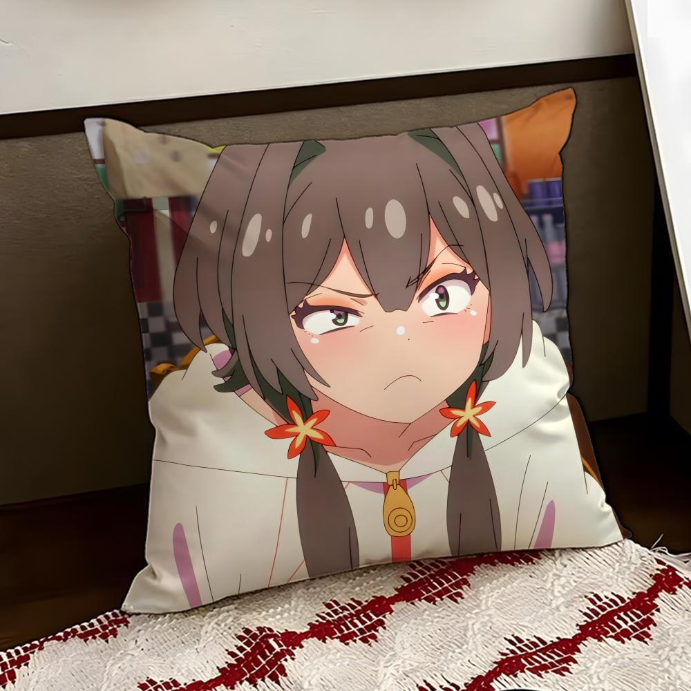 MMayonaka animePunch Cushion Cover Reversible Soft Durable Pillow Cover Home Car MultiScene Use for Daily Comfort
