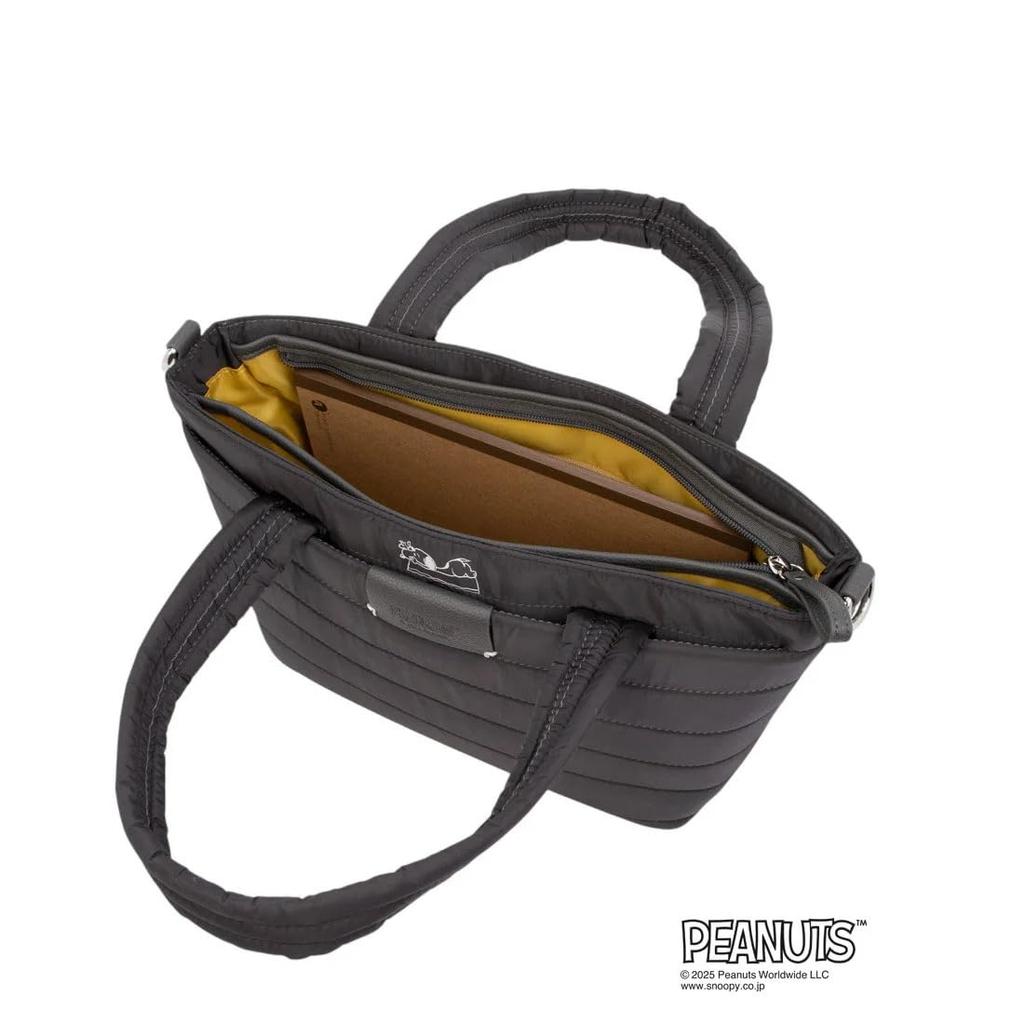 CLATHAS X PEANUTS Tote Black Women's Bag,