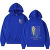 Anime Attack On Titan Printed Hoodie Men Casual Fashion High Street Y2K Pullover Autumn Winter Long Sleeve Fleece Sweatshirts