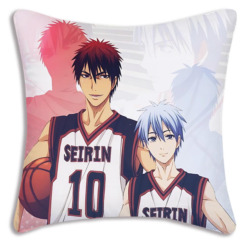 Anime For Kurokos No Baskets Pillow Covers Cartoon Sofa Decorative Home Double-sided Printing Short Plush Cute Cushion Cover