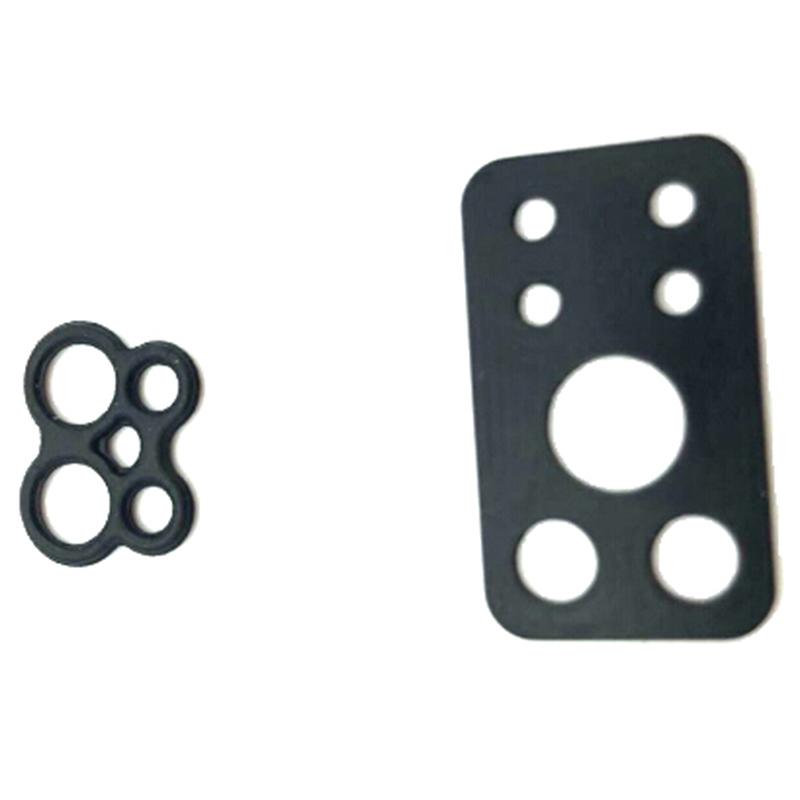 6 szt./zestaw Zestaw do odbudowy dla Briggs/Stratton/Nikki V Gaźnik dwucylindrowy Zestaw naprawczy do odbudowy Czarny plastik Akcesoria do gaźnika