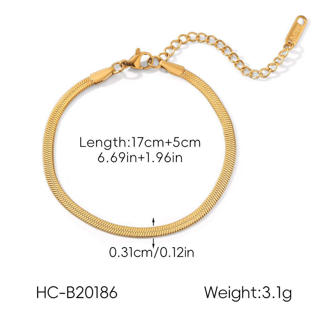 Fashion Multi Chain Bracelet Twist Blade Figaro Snake Chain Design Long Lasting Jewelry