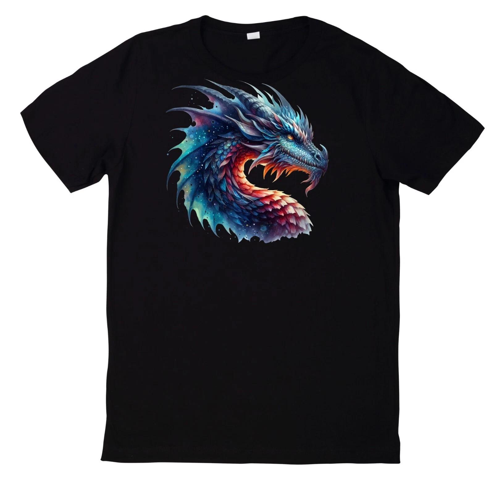 T-Shirt Fantasy Drachen Magischer Drache Motiv Baumwolle L