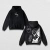 Fushiguro Megumi Mahoraga Grafikbekleidung Jujutsu Kaisen Anime Kapuzenpullover Herren Damen Vintage Gewaschene Hoodies Baumwolle Lockerer Pullover