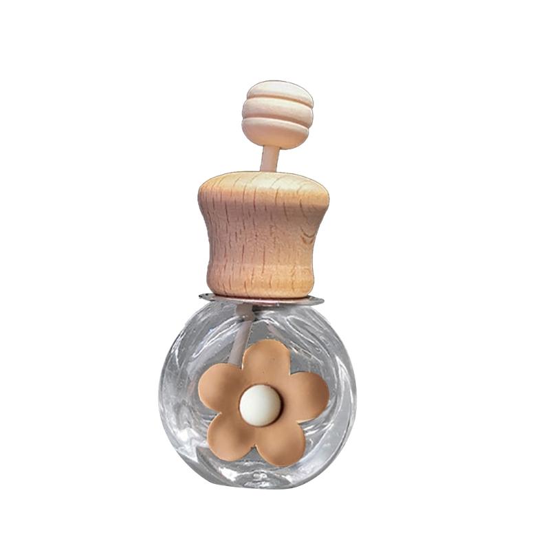 Sweet Smelling Auto Decor PerfumesClip Essential Oils Diffuser Air Freshener PerfumesHolder Empty Glass Bottle Accessory