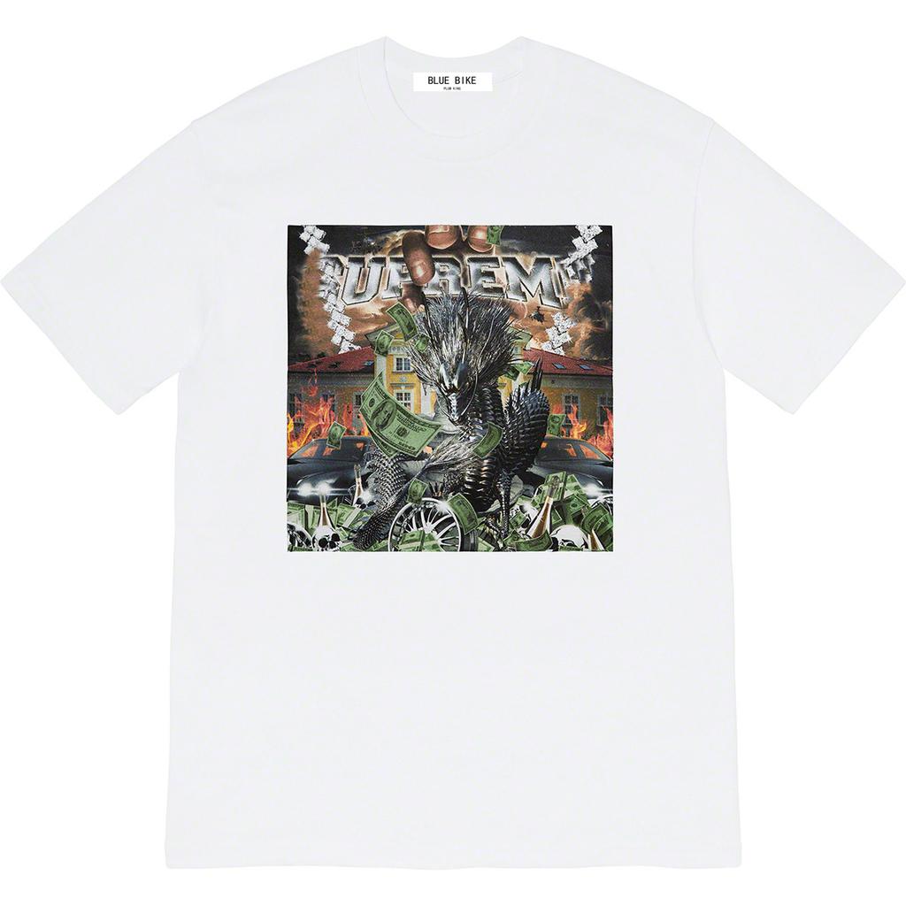 21SS Dragon Supreme Tee 21SS Dragon Supreme Tee Loose Short Sleeve Round Neck T-shirt for Men Women High Quality Luxury Brand