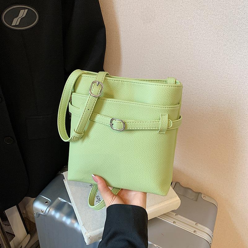 Simple bucket bag women's 2025 new trendy texture messenger bag versatile temperament shoulder bag