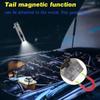 1Pc Rechargeable Mini Keychain Flashlight With 10 Modes And Magnetic Base - Ideal For Camping And Outdoor Activities