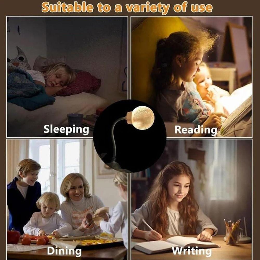 Voice Control USB Energy-Saving Lamp Can Be Timed Bedside Lamp New Smart Moon Lamp