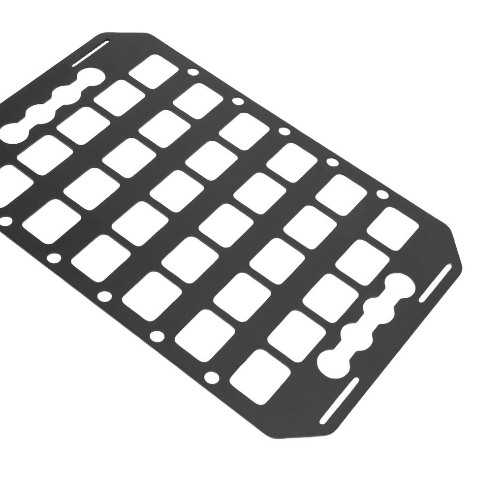 Truck Bed Molle Panel Rack 12.5x8x0.08in Aluminum L Track Molle Panel Organizer for Cars SUVs Pickup RVs