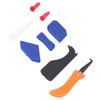 16Pcs Caulking Tool ABS Glue Grout Cleaning Scraper Remover Nozzle for Floor Tile