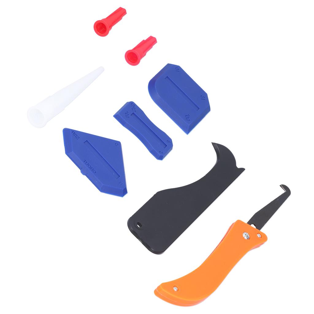 16Pcs Caulking Tool ABS Glue Grout Cleaning Scraper Remover Nozzle for Floor Tile