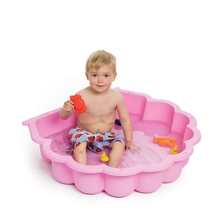 Shell 2 Plastic Sandbox - Pink
