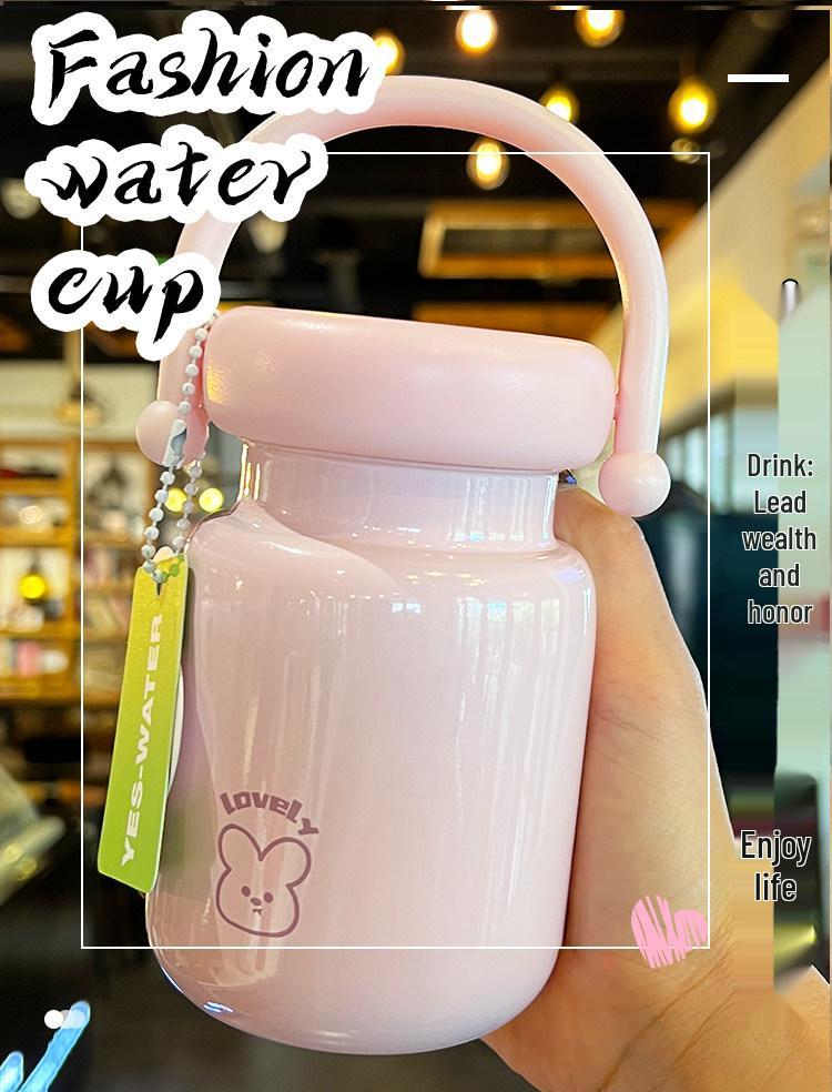 Cute 2026 Stainless Steel Portable Thermos Cup – High-Value, Celebrity-Style for Students