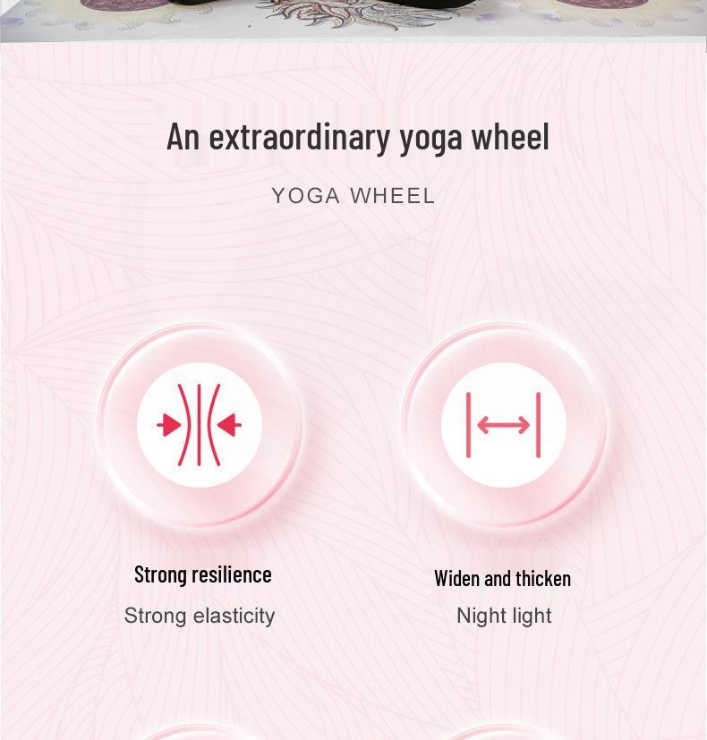 Yoga Wheel Shoulder Opener & Backbend Ring - Cork Pilates Circle for Flexibility & Fitness