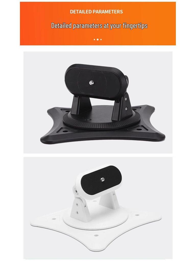 Universal Multi-Functional Projector Mount: 360° Adjustable Pan-Tilt for Desktop, Wall, or Ceiling