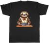 Sloth at School Unisexs TShirt Studying Back to School Nursery Unisex Tee Gift