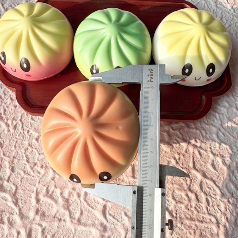 Cute Steamed Bun Soft Rebound Squeeze Toy Soft Slow Rising Adults Stress Relief Sensory Toy Gifts Home Office