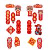 Chinese New Year Refrigerator Magnet Refrigerator Couplet Sticker  Spring Festival Supplies