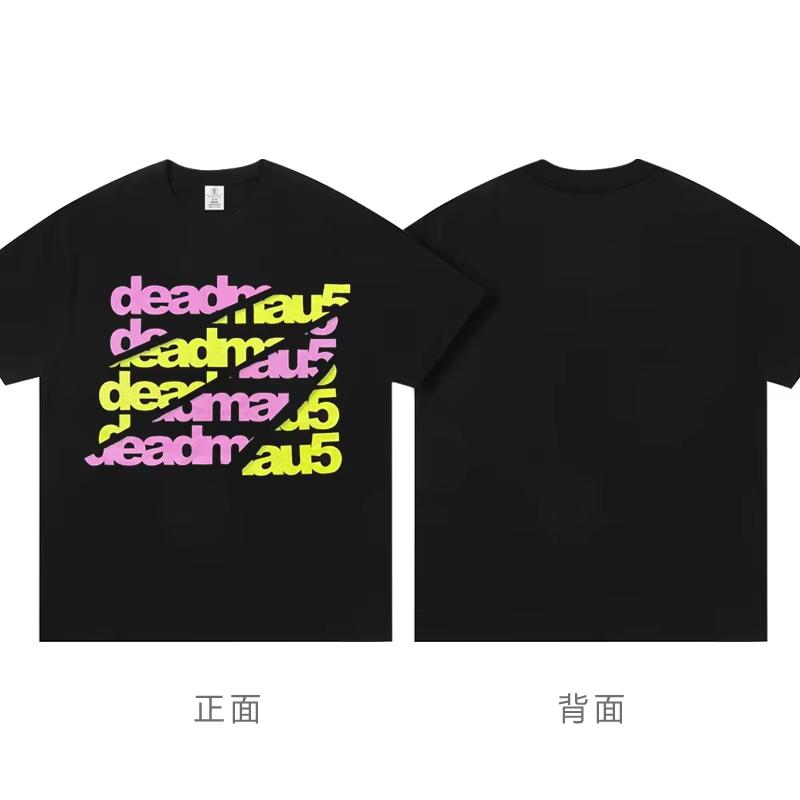 

Deadmau5 Electronic Mouse Short Sleeve T-shirt Men s Top 100 Dj Clothes Around Electronic Bungee Disco Round Neck Cotton T-shirt 4XL