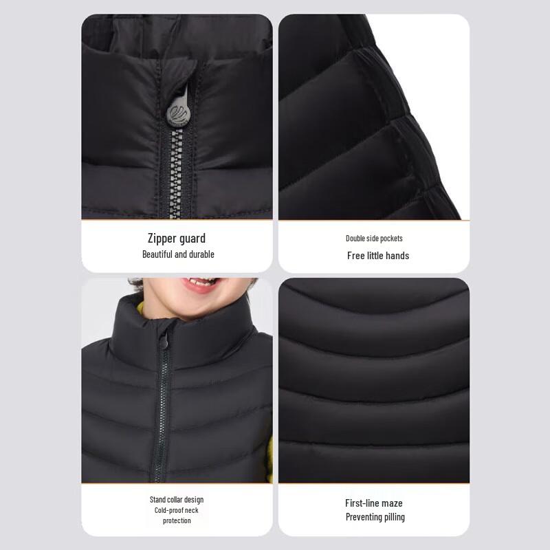 Bosideng Kids' Anti-Bacterial Three-Proof Down Vest T250135510