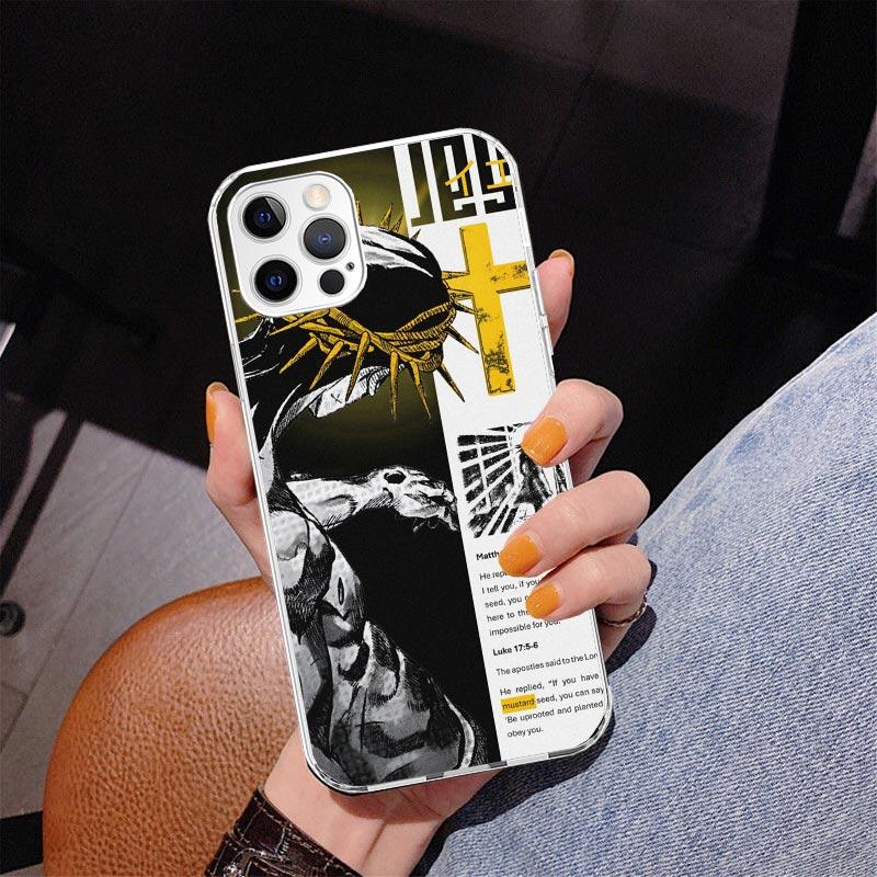 Son Of God Jesus Cross Holy Light Phone Case For iPhone 13 12 Mini 11 Pro Max XS XR X SE 7 8 Plus 5S 5 6S 6 Gift Print Cover Fun