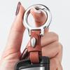 PU Leather Waist Hanging Keychain Simple Car Keychain Key Ring Keys Organizer  Car Auto Accessories