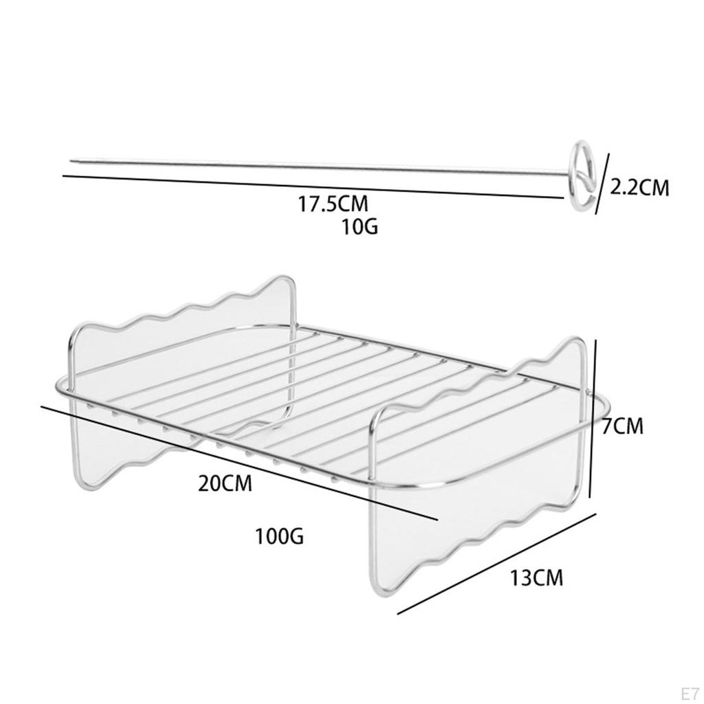 Air Fryer Grillställ, metallugnskylningstillbehör, stativ