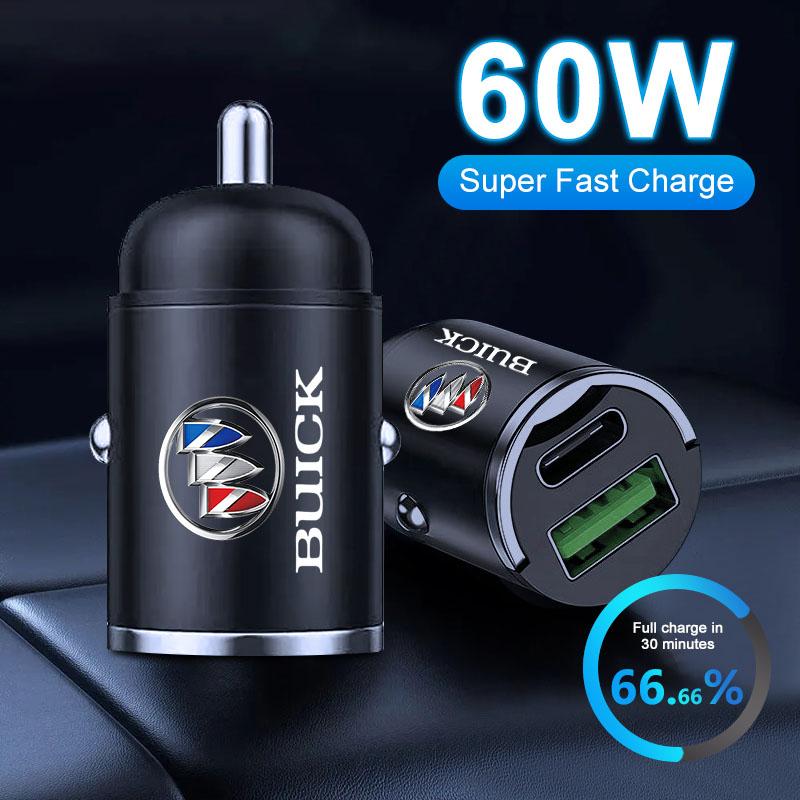 Micro Car Quick Charger Vehicle Cigarette Lighter Convert Plug Car Accessories For Buick Regal GL6 GL8 Avenir Lacrosse Riviera Envision Lesabre Velite